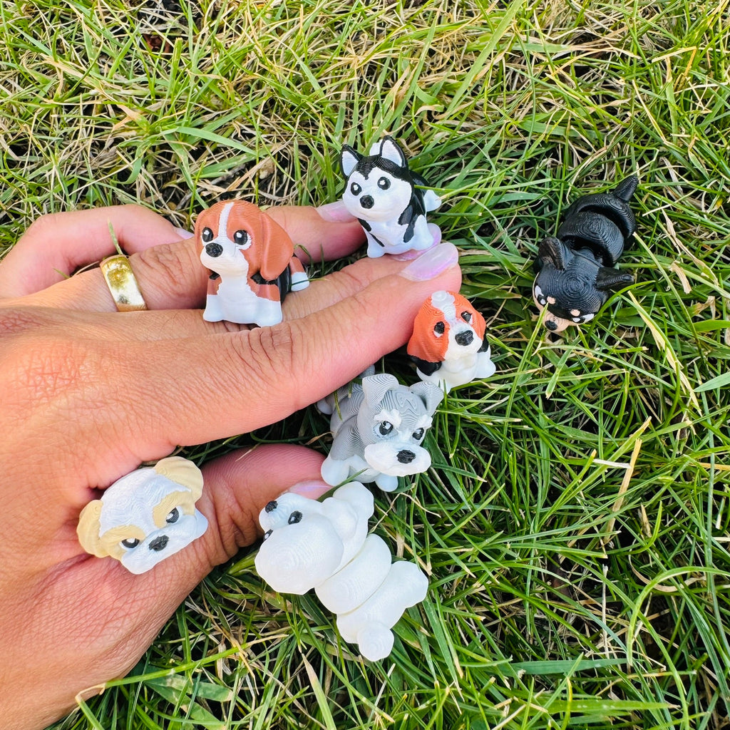 Bubzo figures outdoors on grass